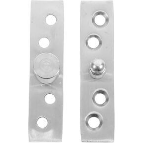 VALICLUD 2pcs 304 Stainless Metal Full-Rotation Pivot Door Hinges for Cabinet and Shed Doors, Concealed Small Size Center Axle Hardware for Industrial Use in Kuwait