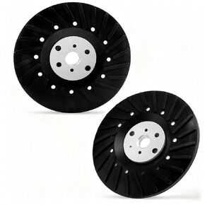 2 Pack-4.5 Inch Angle Grinder Sanding Attachment, Ribbed Turbo Backing Pad with 5/8"-11 Thread for Fiber Discs, Compatible with DeWalt, Bosch,BHA & More in Kuwait