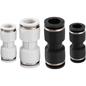 White Straight Connector PU-04/6/8/10/12/14 Plugs-in Air Hose Quick Pneumatic 1Pcs(白色PU-10) in Kuwait