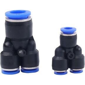 Three-way Pneumatic Joint Blue Plastic T-shaped Variable Diameter Peg12-8 Pw8-6 Quick Plugs Air Pipe 1Pcs(PW16-12-12) in Kuwait