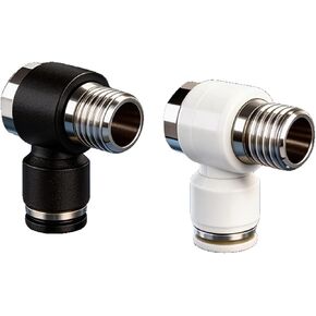 Black And White Pneumatic Connector PH Quick Plugs External Hexagonal Thread Straight Through 6-01/8-02/10-03/12-04 1Pcs(精品黑PH6-02) in Kuwait