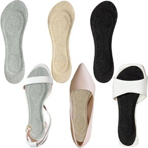 3 Pairs No Show Socks Sockless Shoe Liner Washable Barefoot Shoe Insoles No Slipping Inserts in Saudi Arabia