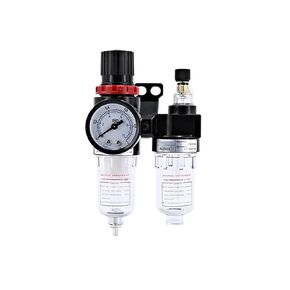 AFC2000 AFR2000 + AL2000 G1/4 ضاغط الهواء فاصل الزيت والماء فلتر الهواء منظم صمام تخفيض الضغط (AFC2000 + PC12-02x2) in Kuwait