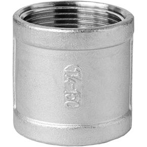 Male Straight Joint Nipple Pipe Connection 304 fittings Stainless Steel threaded 1/2" 1/8" 1/4" 3/8' pipe connector(Female threaded,1") in Kuwait