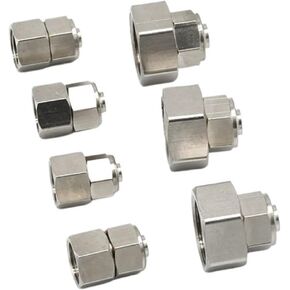 PCF Pneumatic Connector Quick Screw Internal Thread Brass Gas Pipe Plugs Straight-through 1Pcs(Allcopper12-03) in Kuwait