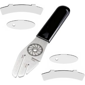 WAKALALA MTB & Road Bike Disc Brake Rotor Truing Tool Kit | Stainless Steel 4mm Alignment Wrench with 3 Openings | 4 Shims for High Efficiency Quick Adjustment Set in Kuwait