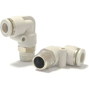 30PCS Pneumatic White Copper Quick Connector PL8-02 PL6-01 4-M5 10-03 12-04 Right Angle Elbow Quick(PL4-03) in Kuwait