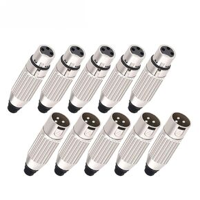 20Pcs Adapter XLR 3 Pin Male & Female Plug XLR for Camcorder Audio Microphone Adapter Connector(10xMale 10xFemale) in Kuwait