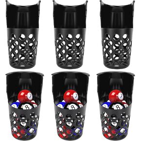 6 Pack Pool Table Pockets, Pool Table Web Pockets, Billiard Pool Table Accessories for Replacement (Black) in Kuwait