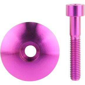 Titanium Headset Stem Top Cap, 1-1/8 Inch with Titanium Bolt M6 x 35mm, Bike Headset Accessory in Kuwait