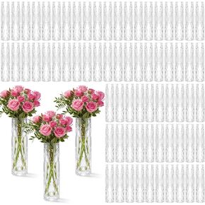 Ninehaoou 50 Pcs Plastic Bud Vases in Bulk Clear Small Flowers Vases for Centerpieces Wedding Decorations Home Banquet Formal Dinners Party Table Decor Office Ornaments, 5.5 * 1.2 Inch in Saudi Arabia