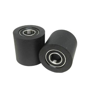 1 قطعة 30 مللي متر الأسود بولي PU المغلفة الأسطوانة مع محامل مزدوجة 6800RS 10x30x30 مللي متر PUT680030-30 حزام النقل الصامت البولي يوريثين in Kuwait