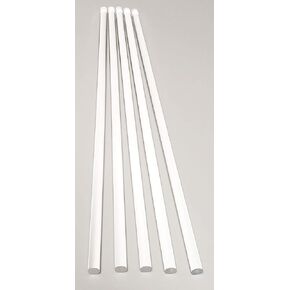 5 قطع بقطر 5/16 بوصة × قضيب بلاستيكي طويل من الأكريليك الشفاف بطول 18 بوصة - قطر .3125 بوصة - 8 مم in Kuwait