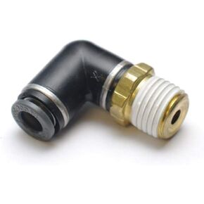 Ridetech 31954201 محول تركيب أنبوب الكوع الدوار ذكر، 1/4 بوصة أنبوب OD x 1/4 بوصة NPT ذكر in Kuwait