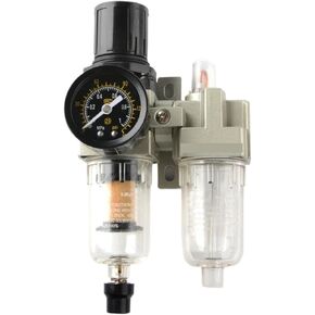 Air Compressor AC 2010 1/8 1/4 3/8 1/2 3/4 1 Oil Water Separator Regulator Trap Filter Airbrush Pneumatic Components(AC2010-01 BType G1-8) in Kuwait