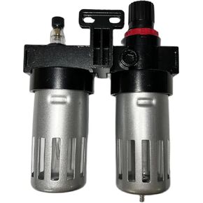Silver Metal Casing Oil-water Separator BFC2000/3000/4000 Pressure Regulating Filter Pneumatic Double Piece FRL(1/4") in Kuwait
