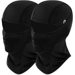2 Pack UV Protection Cooling Breathable Balaclava Face Mask with Glasses Holes for Men Women, Summer Ice Silk Full Face Cover for Motorcycle Cycling Ski Hiking Fishing Outdoor Sports in Saudi Arabia