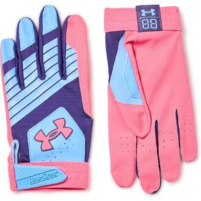 قفازات بيسبول للتنظيف الشبابي للأولاد من Under Armour، (452) سيلان/وردي فائق/وردي فائق، مقاس صغير in Kuwait