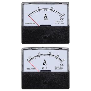 DC/AC Ammeter 1A 2A 3A 5A10A15A 20A 30A 50A DH670 Mechanical Pointer Meter 1Pcs(DH670 AC,1A) in Kuwait