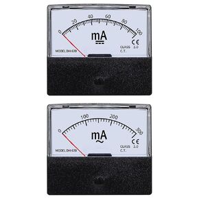 Milliampere Meter DC/AC Ammeter 1mA 2mA 3mA 5mA 10mA 20mA 30mA 50mA 100mA Current Test 1Pcs(DH670 DC,15mA) in Kuwait