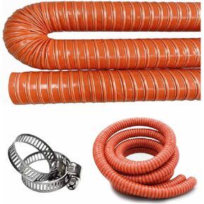 6.5 6ft Automotive Air Duct Hose, Light Duty Extraction & Blow Vent Duct with Steel Wire Long for Car, Garage,Industrial Fumes, Dryer Air System(L8m,LD127mm) in Saudi Arabia