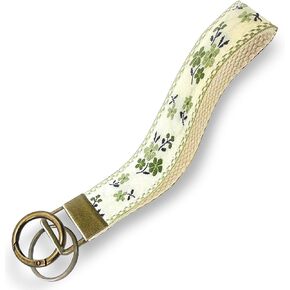 Wrist Lanyard Strap for Women, Wristlet Keychain for Badge, Wallet, Phone. Wrist Strap Keychain Wristlet Strap with Floral Embroidery, Secure Thread Wallets Wrist Lanyard Strap for Camera & Car Keys in Saudi Arabia