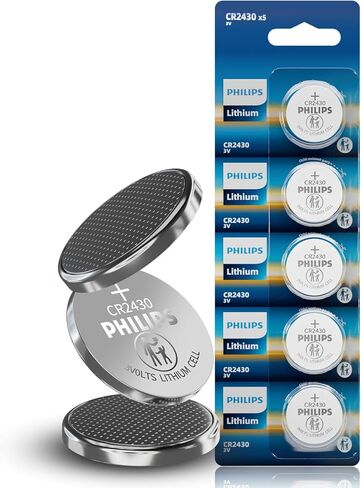 PHILIPS CR2430 3V Lithium Coin Battery (20-Pack) - CR2430 Battery for TPMS, Intelligent Door Lock, Key Remote Control, Medical Devices, Industrial Sensors in Kuwait