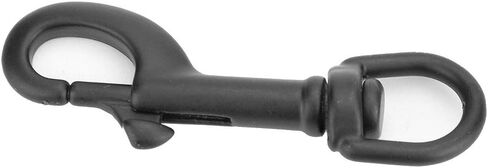 Tbest Xdeep Dive Clip,Double Snap Hook,Diving Bolt Snap,Diving Hook,Stainless Steel Double Ended Bolt Snap Hook Swivel Eye Snap Bolt Hook Kit Diving Accessory(75mm Black) in Saudi Arabia