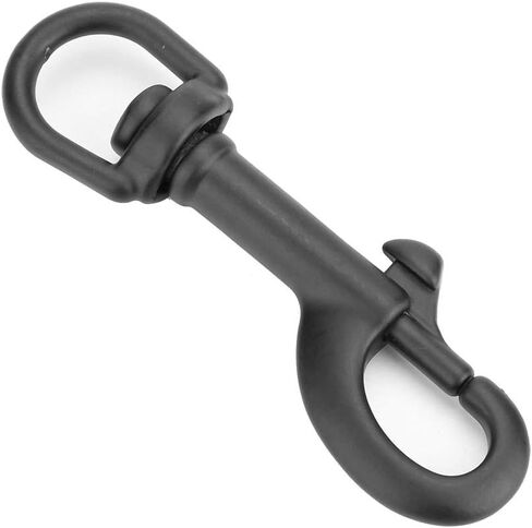 Tbest Xdeep Dive Clip,Double Snap Hook,Diving Bolt Snap,Diving Hook,Stainless Steel Double Ended Bolt Snap Hook Swivel Eye Snap Bolt Hook Kit Diving Accessory(75mm Black) in Saudi Arabia