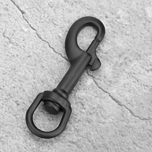 Tbest Xdeep Dive Clip,Double Snap Hook,Diving Bolt Snap,Diving Hook,Stainless Steel Double Ended Bolt Snap Hook Swivel Eye Snap Bolt Hook Kit Diving Accessory(75mm Black) in Saudi Arabia