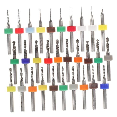 Vaguelly 30Pcs PCB Drill Bit Set Tungsten Micro Drill Bits for Jewelry Making Engraving and Crafting Drill Press Compatible in Kuwait