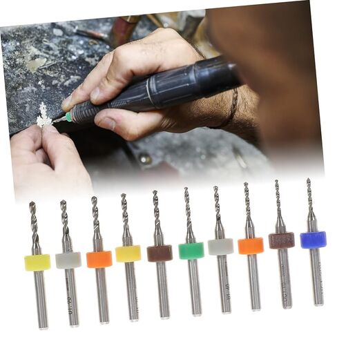 Vaguelly 30Pcs PCB Drill Bit Set Tungsten Micro Drill Bits for Jewelry Making Engraving and Crafting Drill Press Compatible in Kuwait