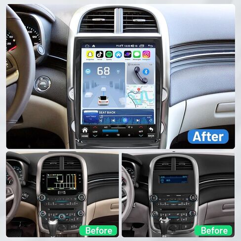 ترقية 8+128G راديو لـ Chevy Malibu 2013 2014 2015 2016 Limited: HD Touch Screen Carplay Android Auto Tesla Style Car Stereo Accessories FM AM 5Gwifi GPS Camera 36eq BT5.0 in Kuwait