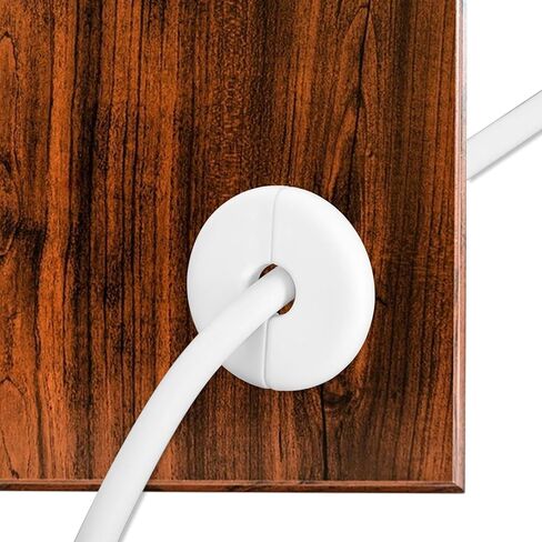 Molain 4Pcs Wall Grommets for Cables, Wall Cable Pass Through Accessories Cable Grommets Routing Kit for Ethernet Cables Organizing Protecting Cord in Kuwait