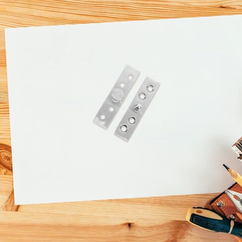 Holibanna 2pcs Stainless 360 Degree Rotating Pivot Hinges Hidden Center Shaft Offset Door Pivot Hinges for Cabinet and Wood Doors in Kuwait