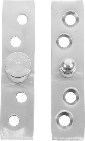 VALICLUD 2pcs 304 Stainless Metal Full-Rotation Pivot Door Hinges for Cabinet and Shed Doors, Concealed Small Size Center Axle Hardware for Industrial Use in Kuwait