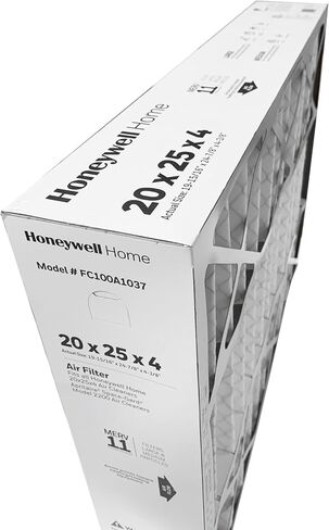 Honeywell FC100A1037-20" x 25" x 4" Pleated Air Filter, MERV 11 Bundle with Same Day Supply Filter Change Reminder (1-Pack) in Kuwait