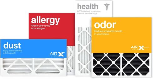 AIRx Filters 20x25x6 MERV 13 HVAC AC Furnace Air Filter Replacement for Aprilaire Space-Gard 201, Health 2-Pack, Made in the USA in Kuwait