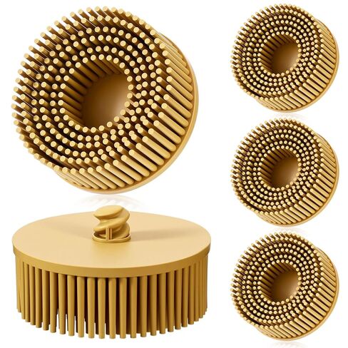 5 Pack Bristle Disc 2 Inch 120 Grit Bristle Abrasive Coating Removal Disc Quick Change for Metal Paint Stripping Deburring Paint Stripping in Saudi Arabia