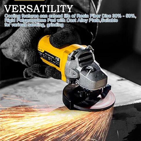 2 Pack-4.5 Inch Angle Grinder Sanding Attachment, Ribbed Turbo Backing Pad with 5/8"-11 Thread for Fiber Discs, Compatible with DeWalt, Bosch,BHA & More in Kuwait