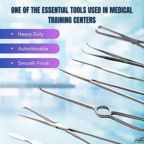 مشابك مسننة من الفولاذ المقاوم للصدأ من Allis تأتي بأسنان 4x5 و5x6 مع سقاطة قفل متعددة الأوضاع لقبضة محكمة (5x6 أسنان - 7 بوصات فضية) in Kuwait