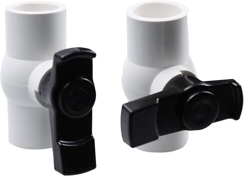 2 قطعة صمام كروي PVC مقاس 1 بوصة، صمام إغلاق NPT مع مقبض سهل التدوير، مصنف بـ 150 رطل لكل بوصة مربعة، مثالي لأنظمة التحكم في المياه، الجدول 40 in Kuwait