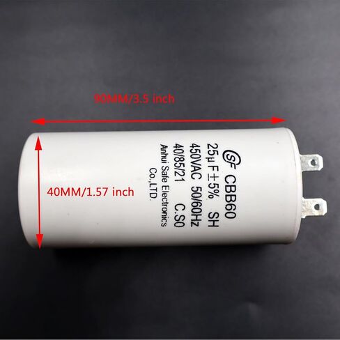 LIZAPUS 25uF Capacitor AVR Compatible with 425V 475V 500V 25/85/21 PO Replacement Generator in Saudi Arabia