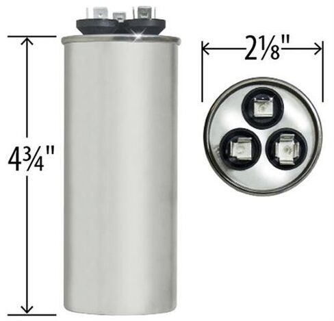 97F9882 40 + 7.5 uf MFD 440 Volt VAC - GE Genteq Replacement Round Run Capacitor by Capcom in Saudi Arabia