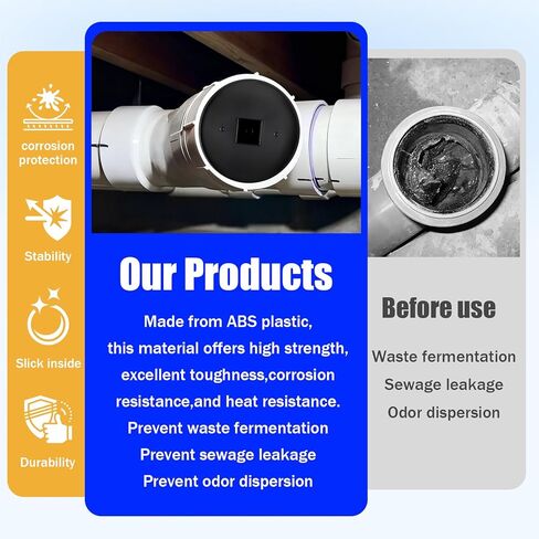 Sewer Cleanout Plug for 4" PVC Drain Pipe and Sewer Cleanout Cap Adapter - Plug Diameter 4.5 Inch - 2 Pcs in Saudi Arabia