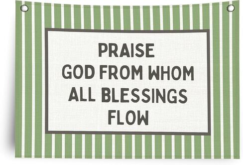 MKYFHSVGD Italian Blessing Banner Canvas Wall Hanging, Italian Home Decor, Blue and White Mediterranean Tiles Lemon Wall Art Decor Hanging Banner Flag for Home Bedroom Living Room, 20x30 Inch in Saudi Arabia
