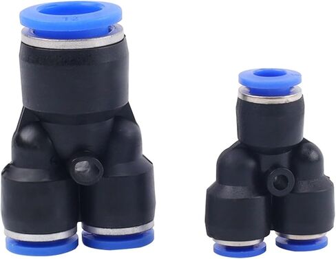Three-way Pneumatic Joint Blue Plastic T-shaped Variable Diameter Peg12-8 Pw8-6 Quick Plugs Air Pipe 1Pcs(PW16-12-12) in Kuwait