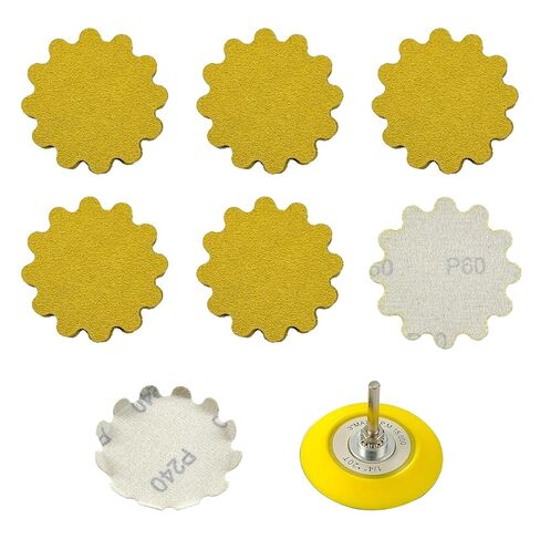 80 PCS 3 Inch Hook and Loop Sanding Discs - Wet/Dry Flex Edge Pads with Grits 60/80/120/150/180/240/400/800 - Compatible with Sanders & Hand Drills for Metal, Wood, Auto Projects in Saudi Arabia