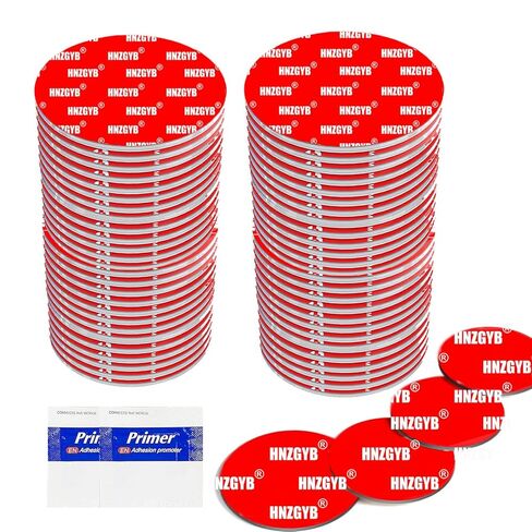 Double Sided Tape Automotive Heavy Duty, 40pcs 5952 Adhesive Pad, 2" X 2" Circles, Sticker Strong Adhesive Tape Waterproof Foam Tape for Home Decoration in Saudi Arabia