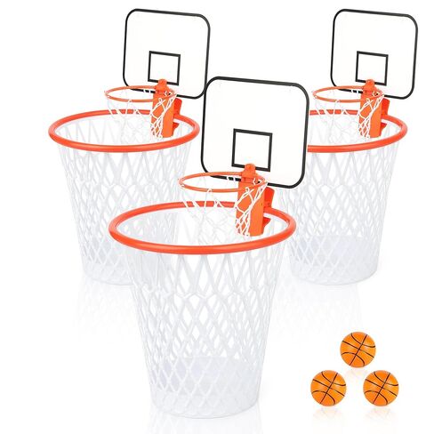 Trash Can Basketball Hoop, Basketball Trash Can Set, Wastebasket Includes Clip On Mini Basketball Hoop and Flat Free Ball,Fun Basketball Gift, Ash-bin for Office, Classroom, Living Room, Party, Gym in Saudi Arabia